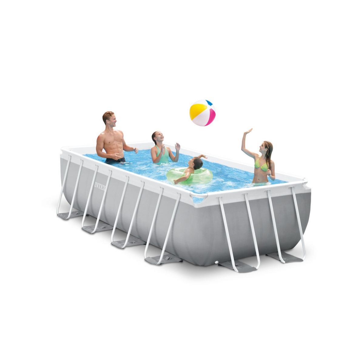 Бассейн каркасный 400x200x100 см прямоугольный с аксессуарами INTEX 26788NP Бассейн каркасный 400x200x100 см прямоугольный с аксессуарами INTEX 26788NP