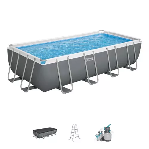 Бассейн каркасный 549x274x122 см с аксессуарами, прямоугольный, BESTWAY 56466