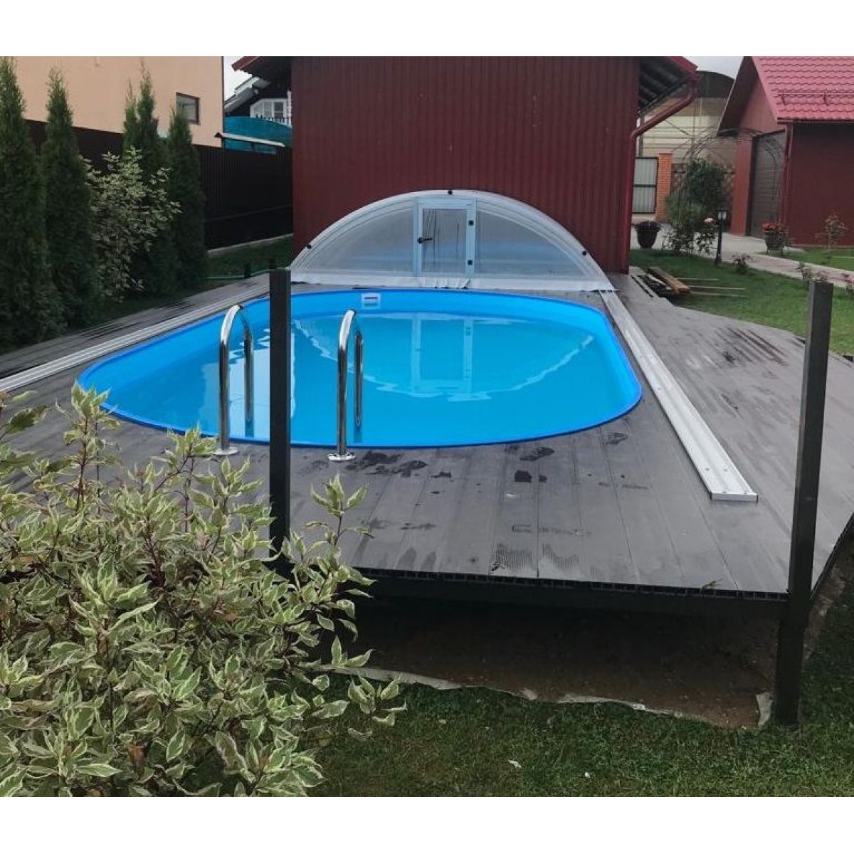 Бассейн каркасный овальный 9,16x4,6x1,5 м, для заглубления, комплект, Summer Fun, 501010261KB Бассейн каркасный овальный 9,16x4,6x1,5 м, для заглубления, комплект, Summer Fun, 501010261KB